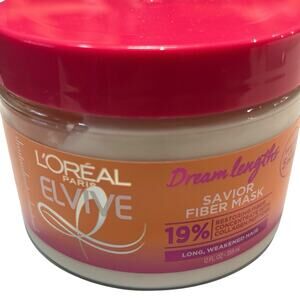 L’Oréal Paris Elvive DREAM LENGTHS Savior Fiber Mask W/ Collagen Peptides-12oz.
